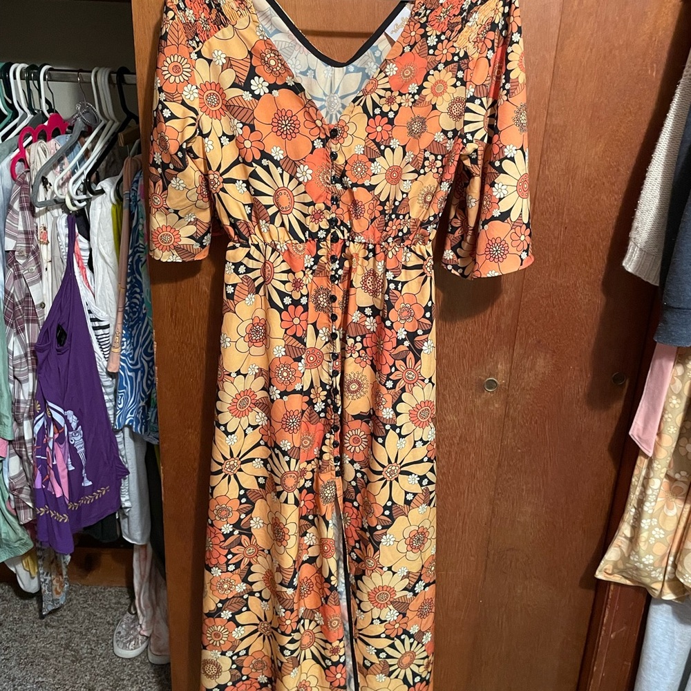 Custom made YESTERDAYPEOPLE dress.